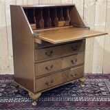 English secretary from the 1950s in mahogany