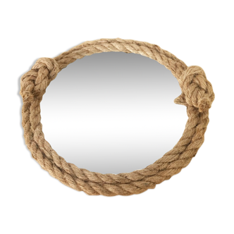 Mirror in vintage rope 1970 32cm