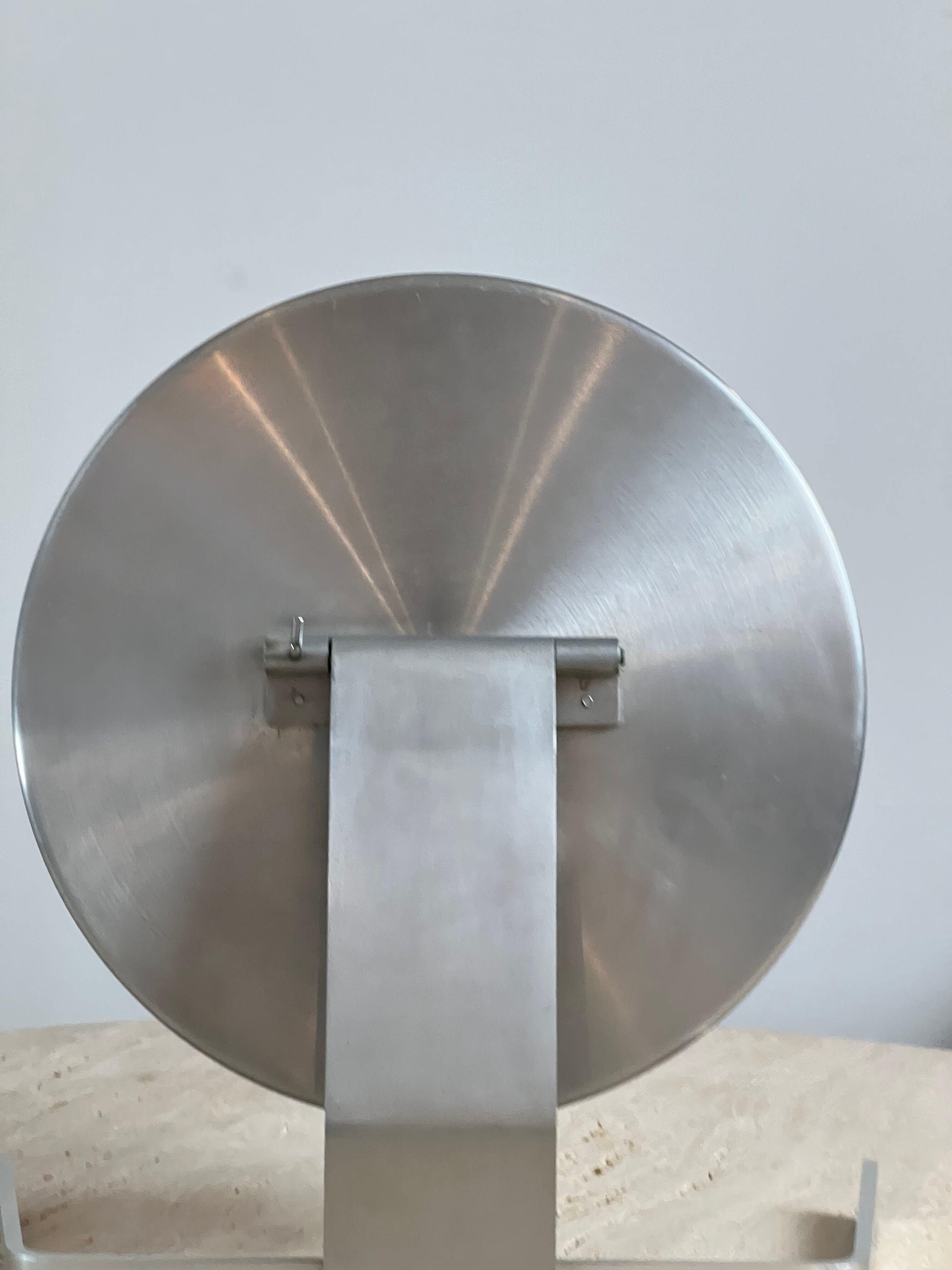 Circular mirror by Pierre Vandel France 70s 47x44cm