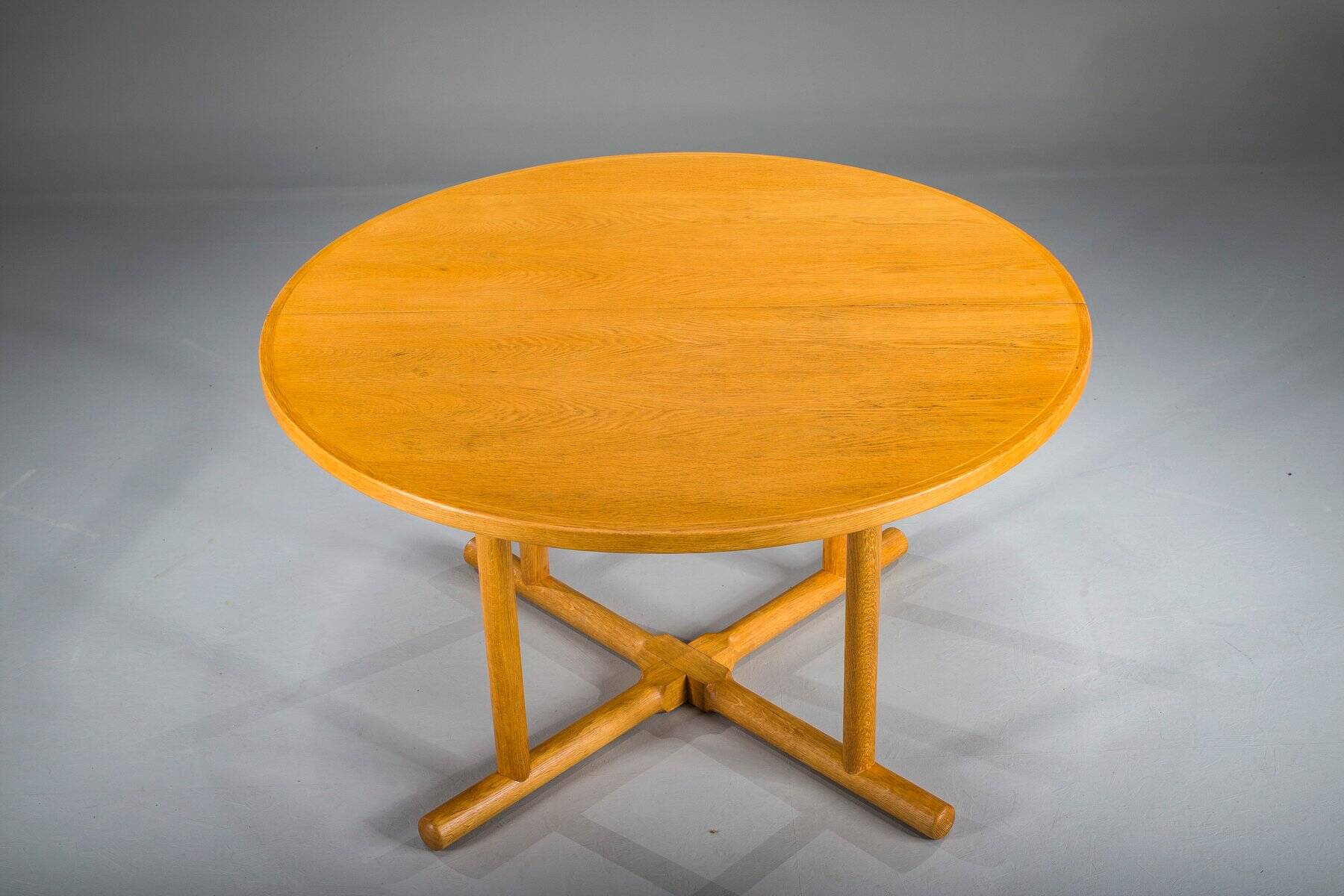 Danish extendable oak dining table by Kurt Østervig for Jason Møbler, 1950s