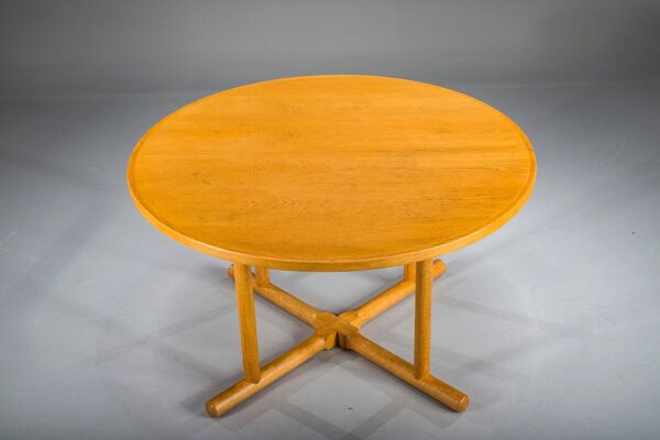 Table à manger extensible en chêne danois par Kurt Østervig pour Jason Møbler, années 1950.