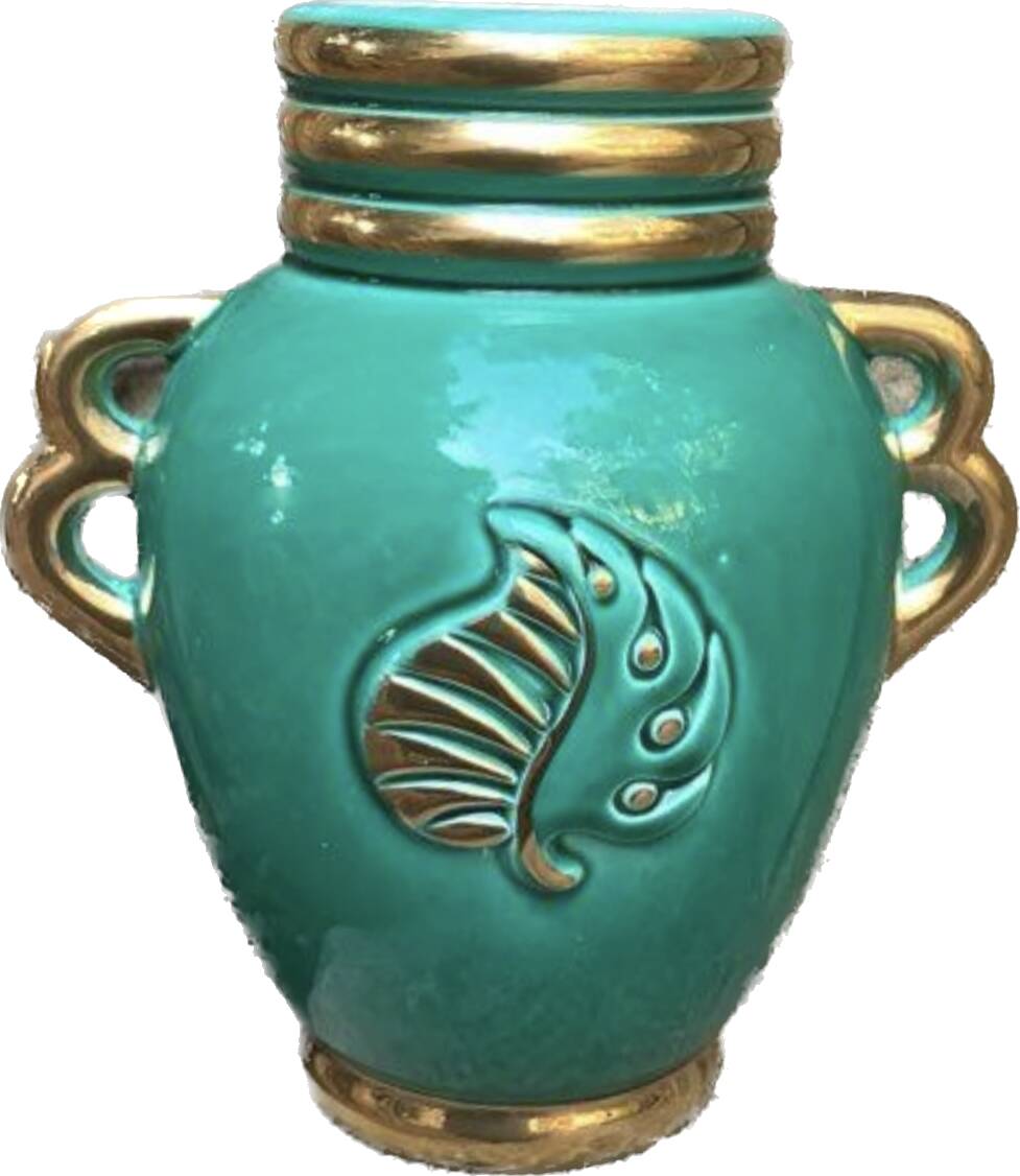 Verceram earthenware vase 1960