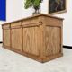2m central island pine counter