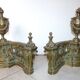 Pair of bronze channels in Louis XVI style - Napoleon III era - 19th century