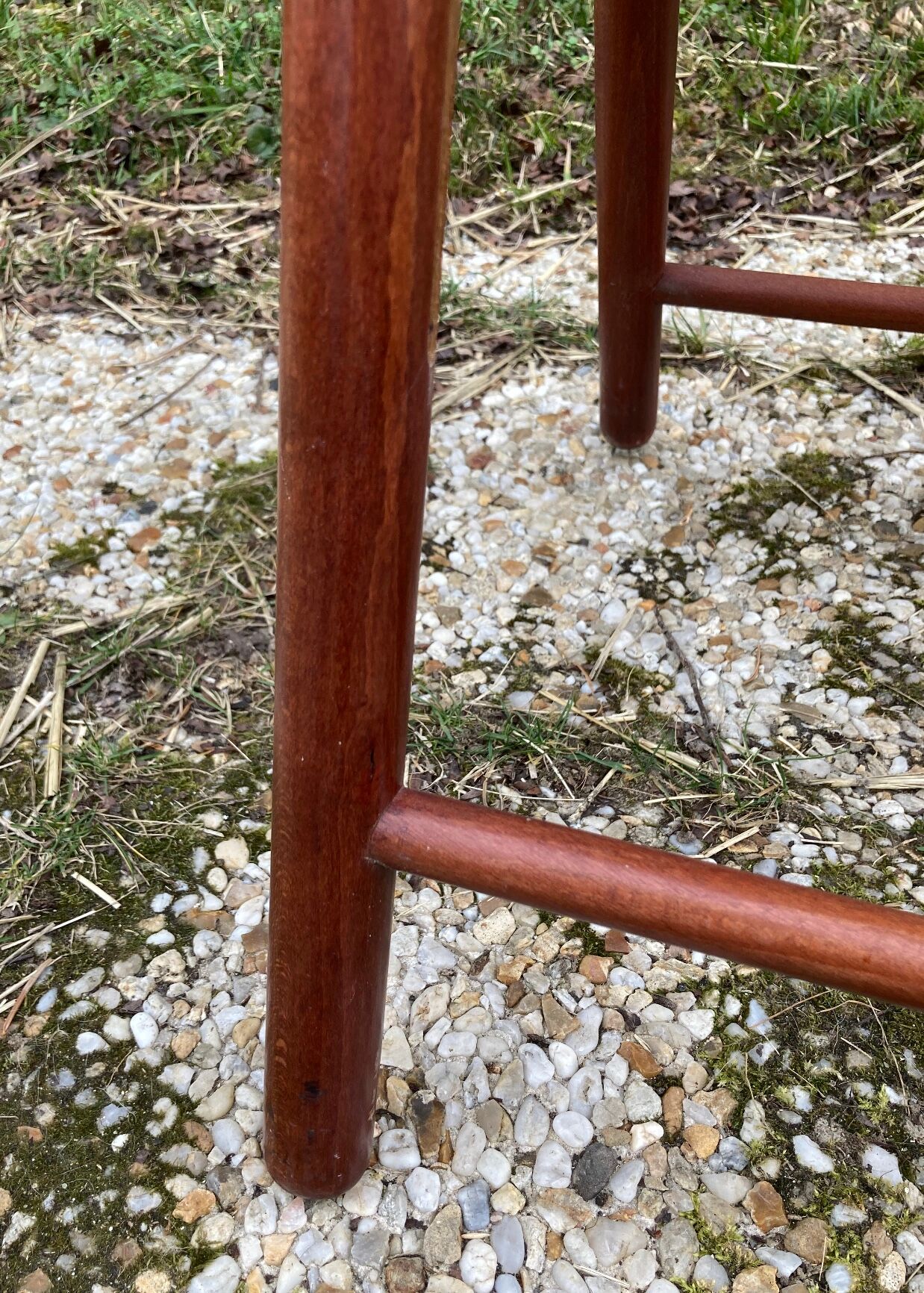 Pair of Italian folding chairs in vintage canning