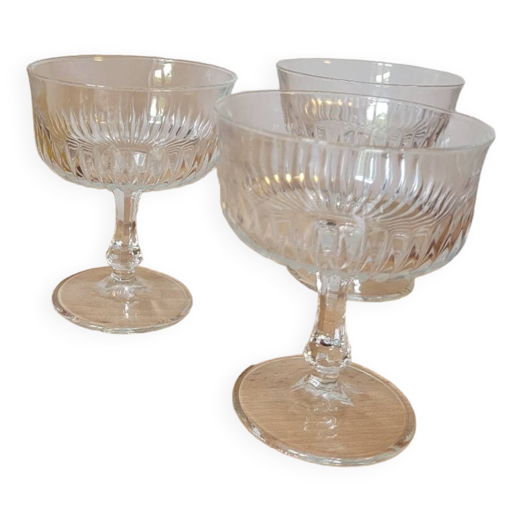 Three cocktail glasses Château de VMC Reims France