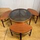 Mid century retro vintage teak trinity coffee table by nathan 1960