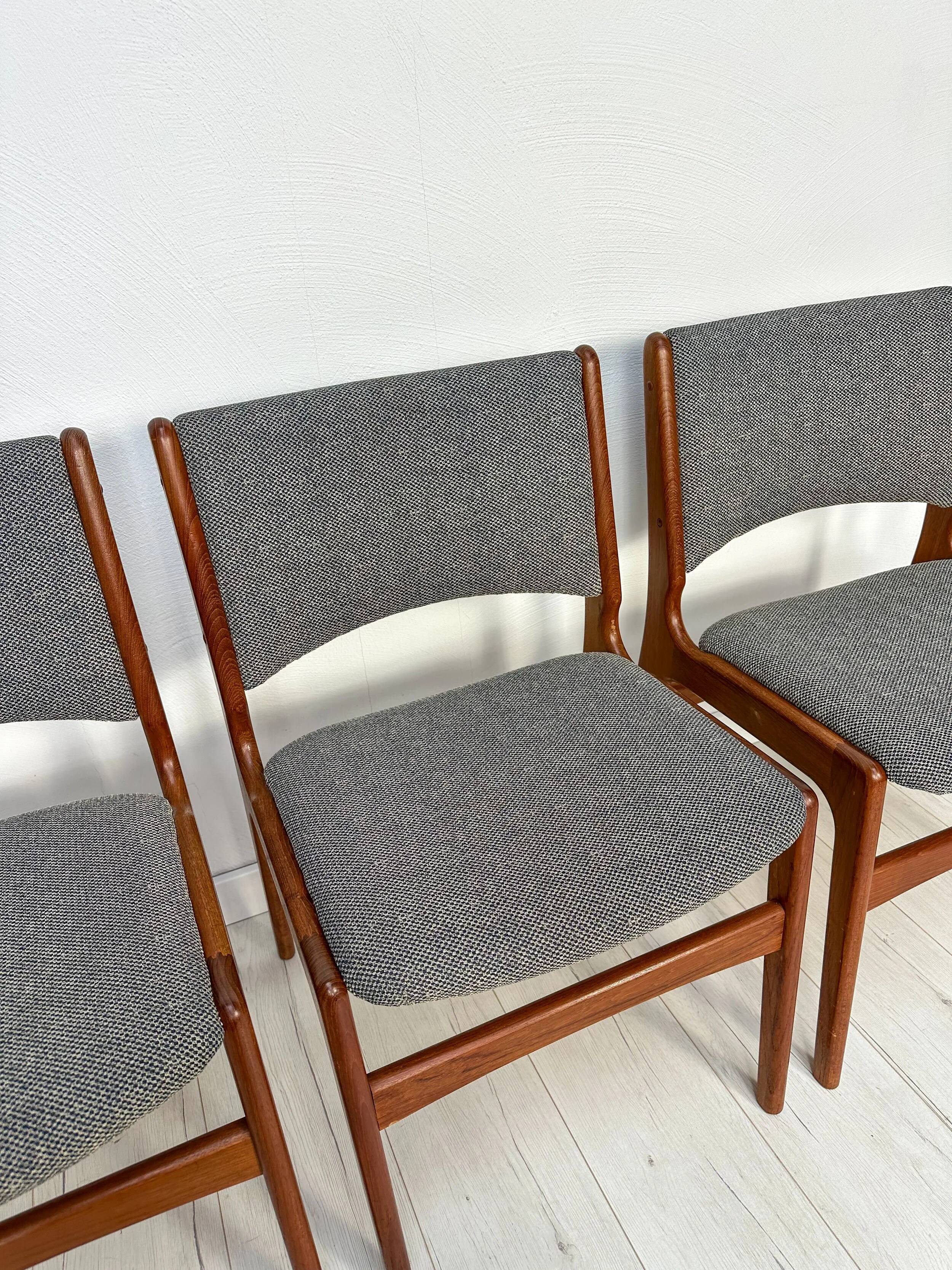 1960s vintage Danish teak dining chair by Erik Buch for Anderstrup Møbelfabrik
