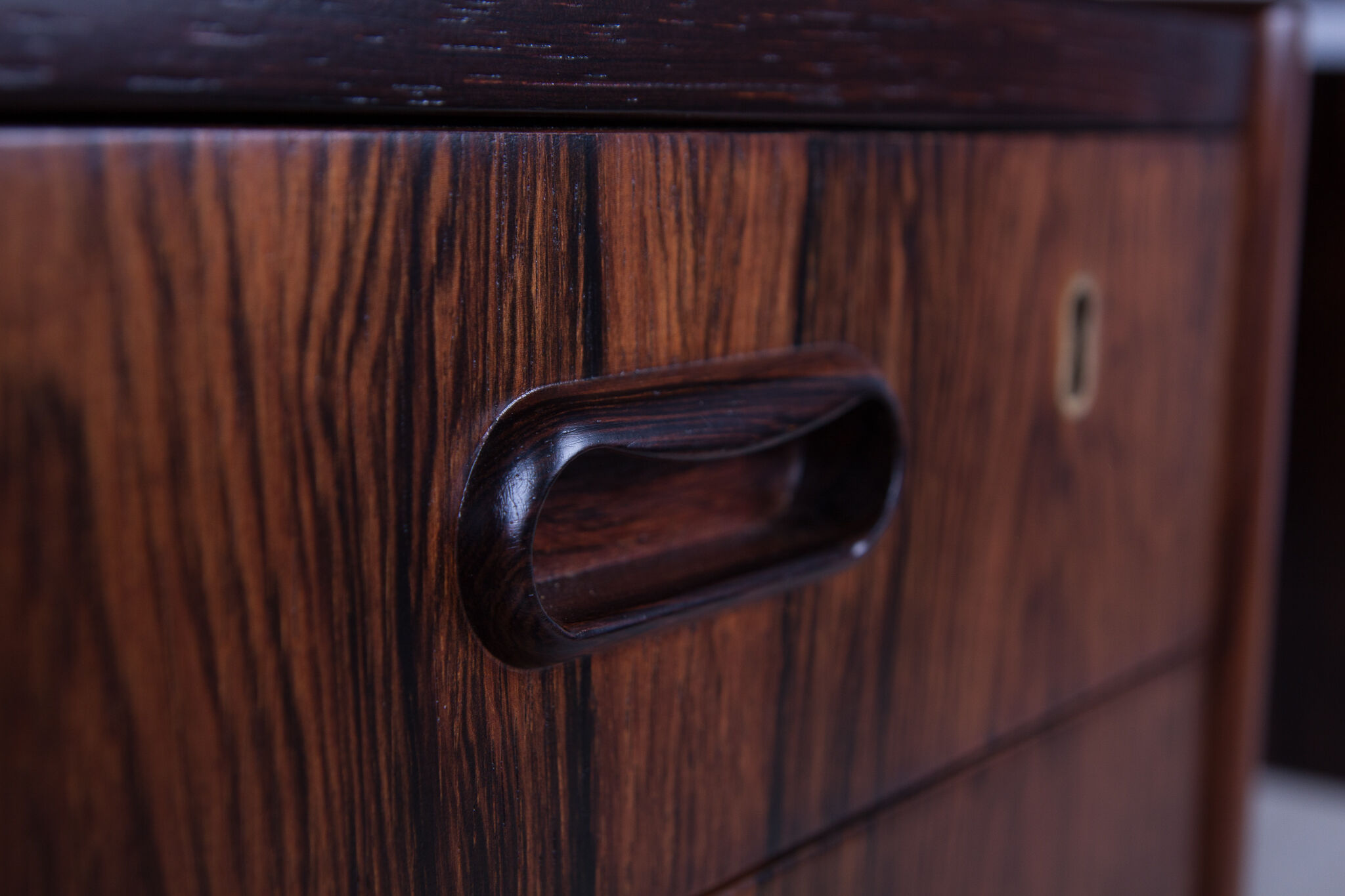 Rosewood Desk by Gunnar Nielsen Tibergaard for Tibergaard, 1960s