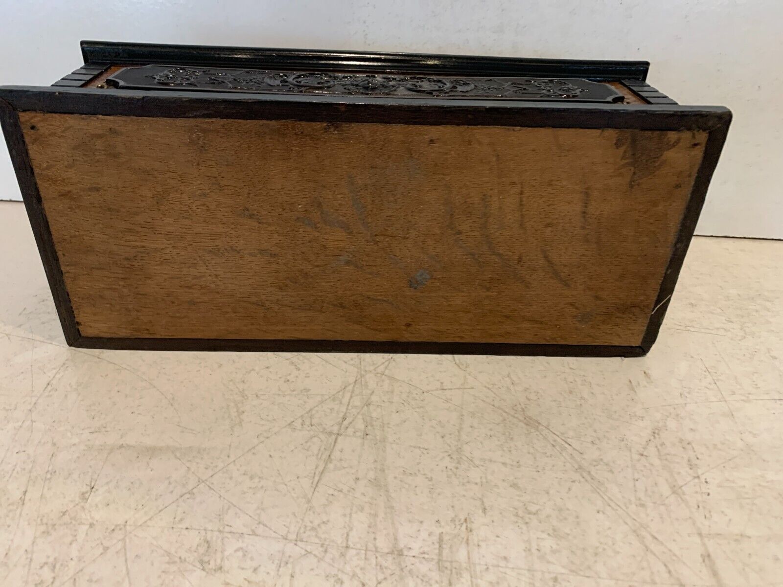 Jewelry Box Napoleon III in black wood carved XIX century