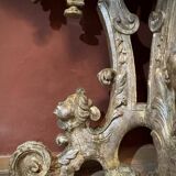 Italian Sculptural Silver Mecca Gilding Console Tables, Set of 2