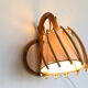 Rattan sconce, vintage