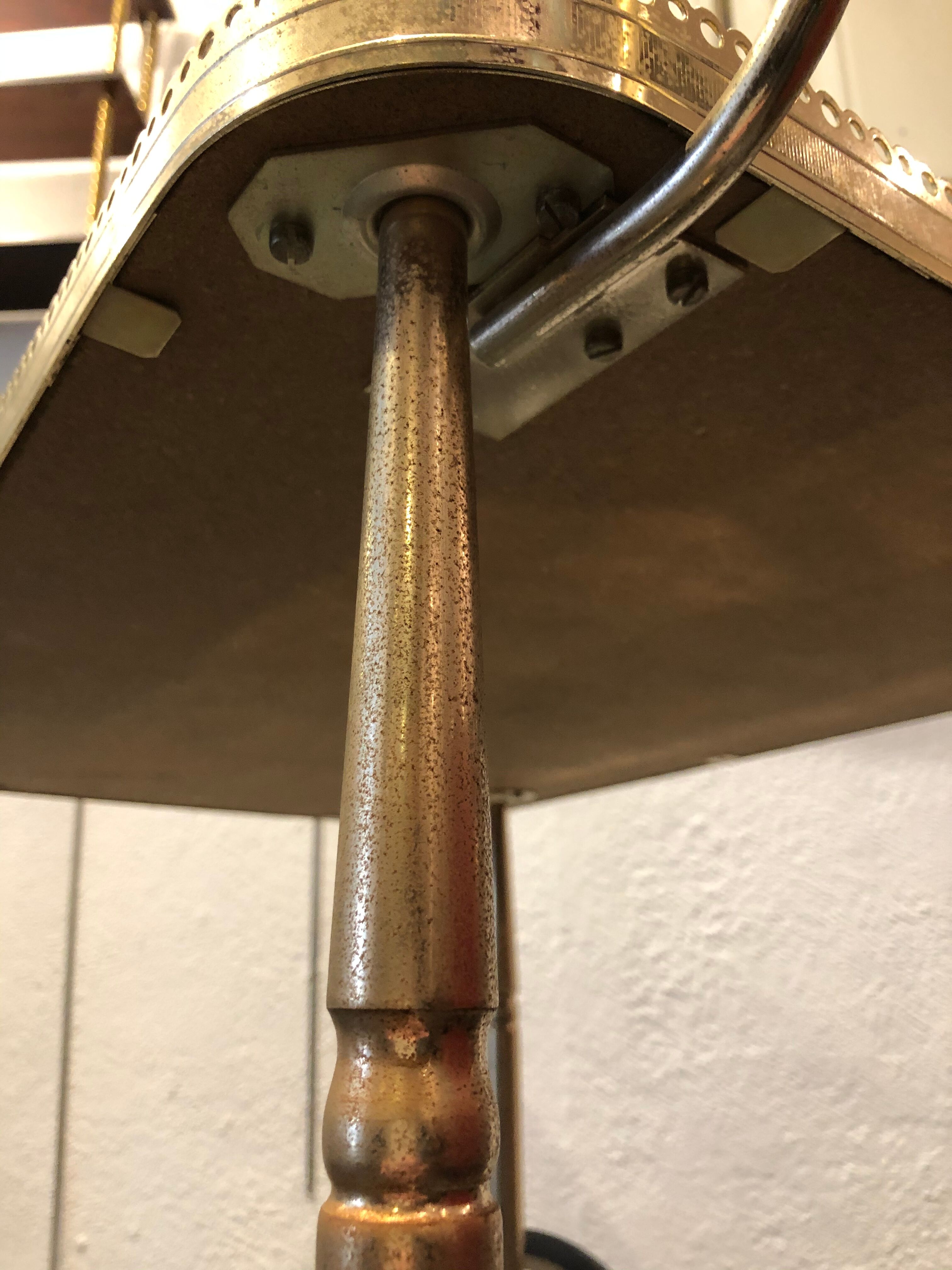 Desserte bar rolling 1960 eglomised glass