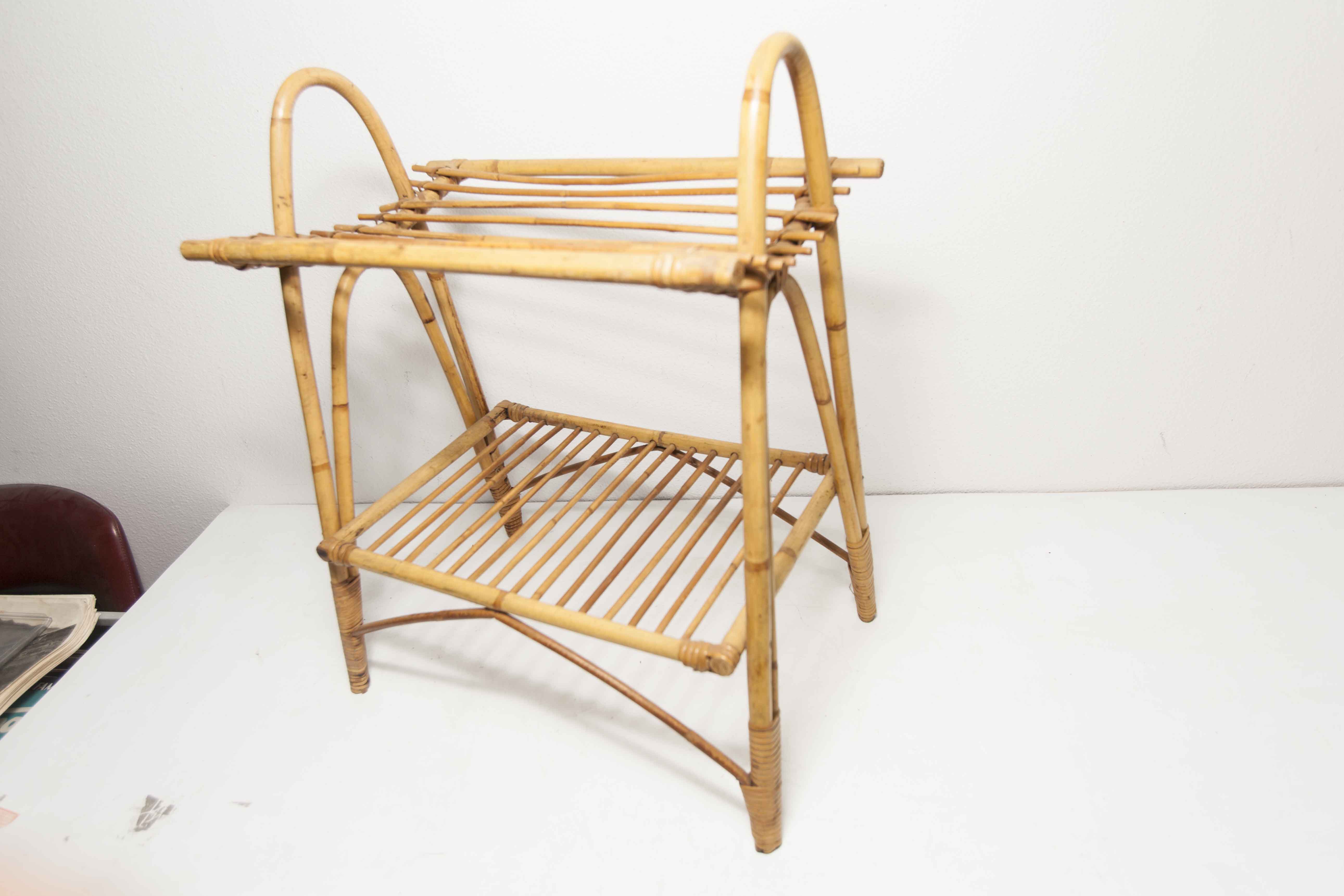 Bamboo magazine holder 1960