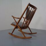 Teak Rocking Chair by Frank Reenskaug for Bramin, Denmark, 1960s