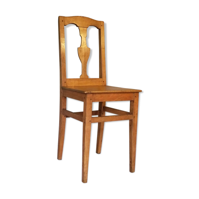 Chaise lorraine art populaire fin XIXème à dossier balustre