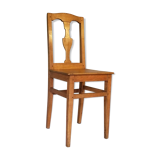 Lorraine Art Populaire chair at the end of the 19th century with a baluster back
