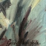 Old portrait signed Géo Lachaux from 1941