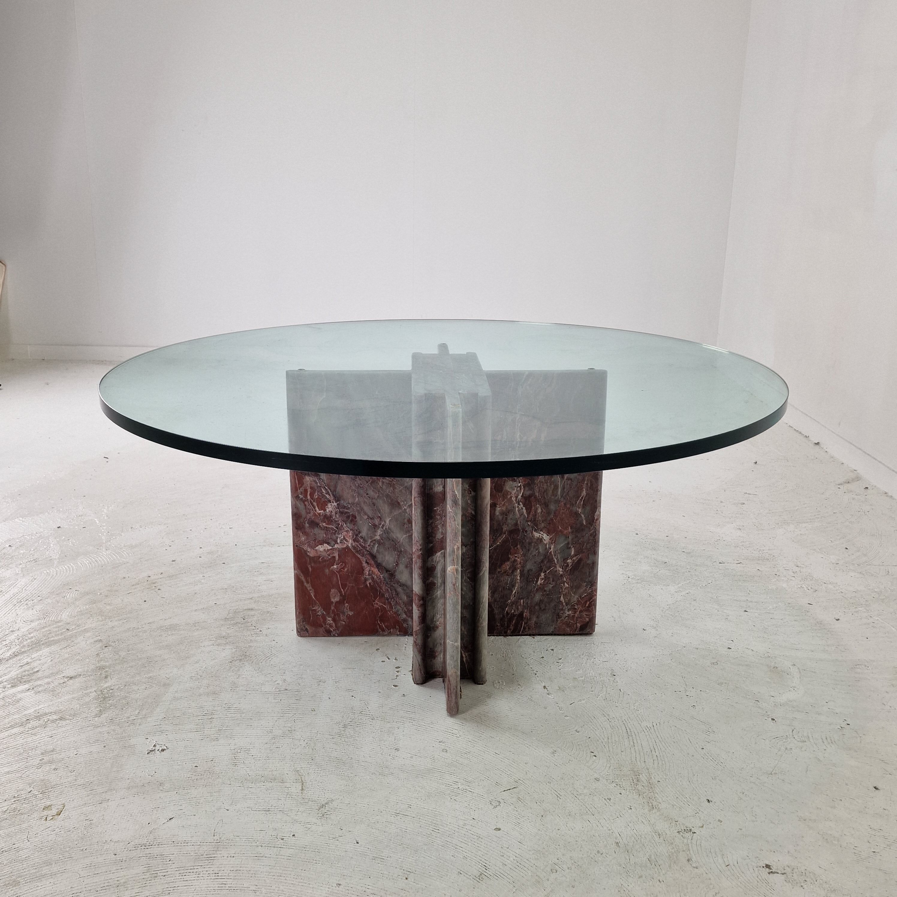 Italian Marble Coffee Table, 1980's