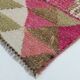 3x10 Pink & Cream Turkish Vintage Runner Rug, 100x317Cm