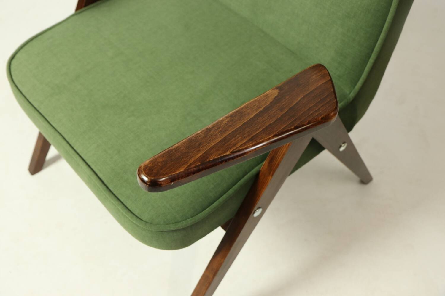 Paire de fauteuils vintage royale vert velvet Chierowski design