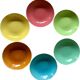 Set of 6 Salins soup plates - Deauville series - 1960