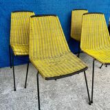 4 vintage “Baskets” chairs 1950s design Gian Franco Legler