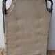 Adult camp bed Khaki metal and burlap