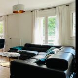 Canapé d’angle cuir noir Roche Bobois