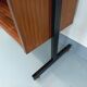 Vintage teak and metal shelf bookcase from the 60s