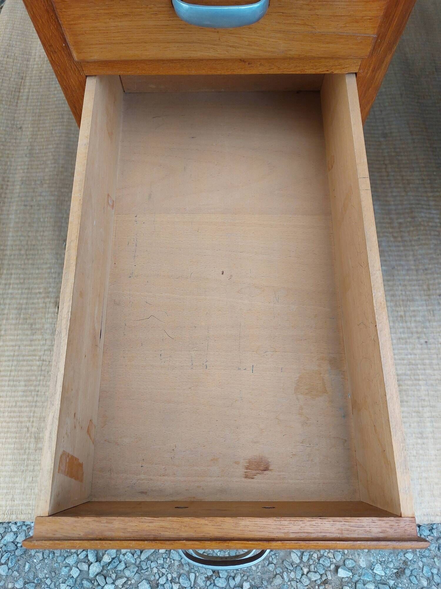 solid wood desk, 1970s