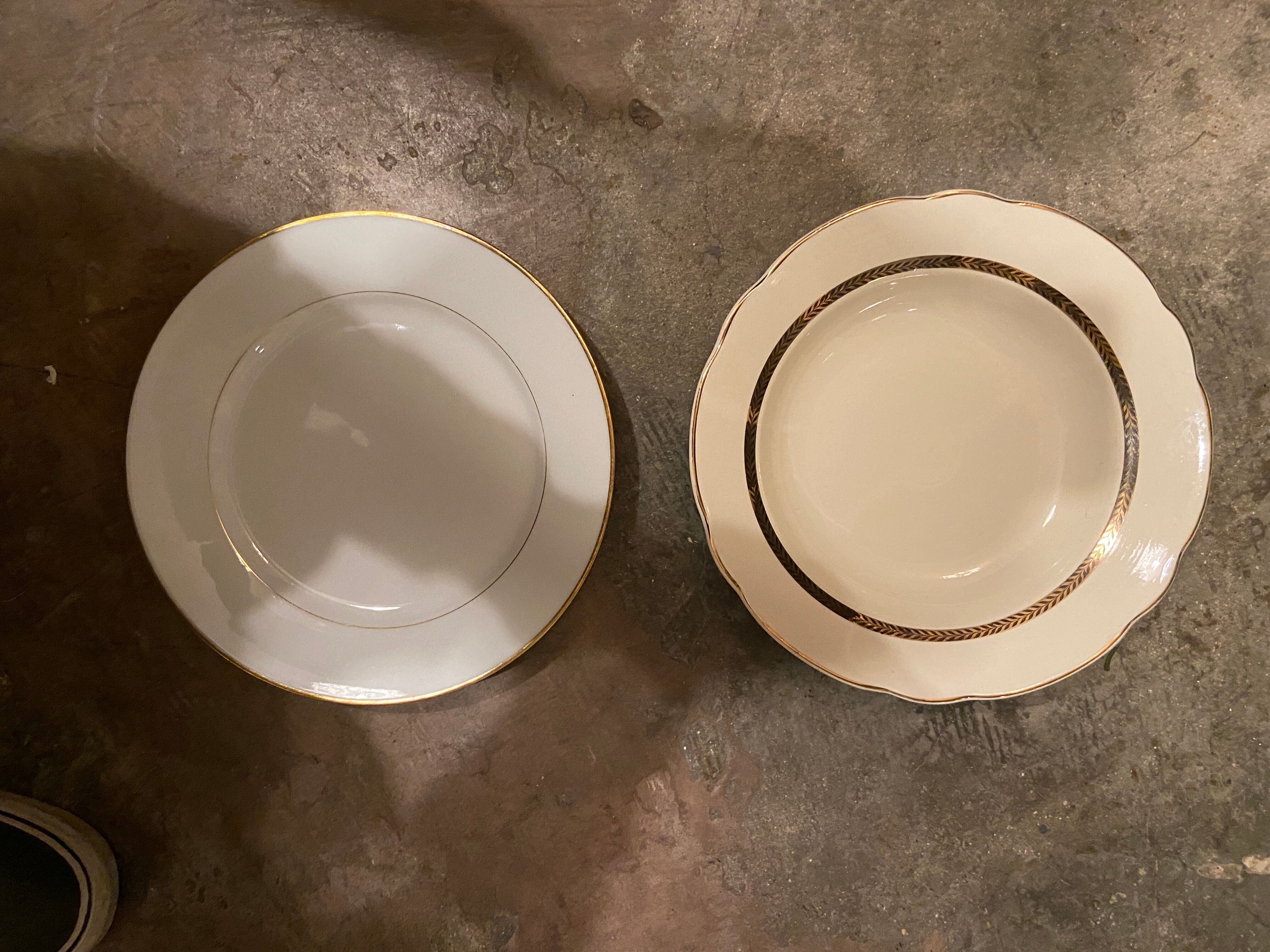 PRODUCT POP UP CHRISTMAS 2022 - 6 plates in white and gold porcelain
