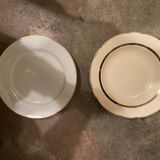 PRODUCT POP UP CHRISTMAS 2022 - 6 plates in white and gold porcelain