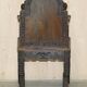 Bureau chinois sculpté à la main vers 1940 avec fauteuil assorti