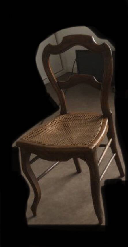 Chaise osier adulte vintage