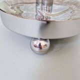 Large table lamp in blown honeycomb glass, 1970.