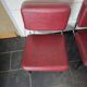 Pair of chrome footed armchairs from the 60s