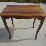 Solid walnut nesting table