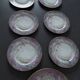 Daum porcelain dessert plates and matching dish