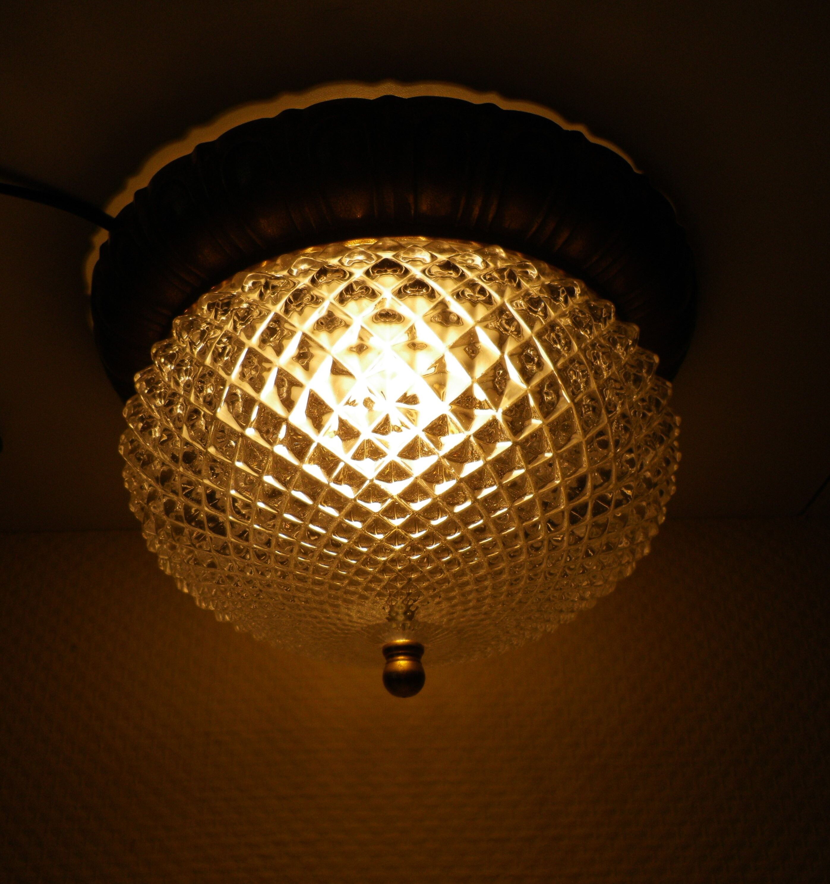 Art Deco-style plafonnier - 1970s