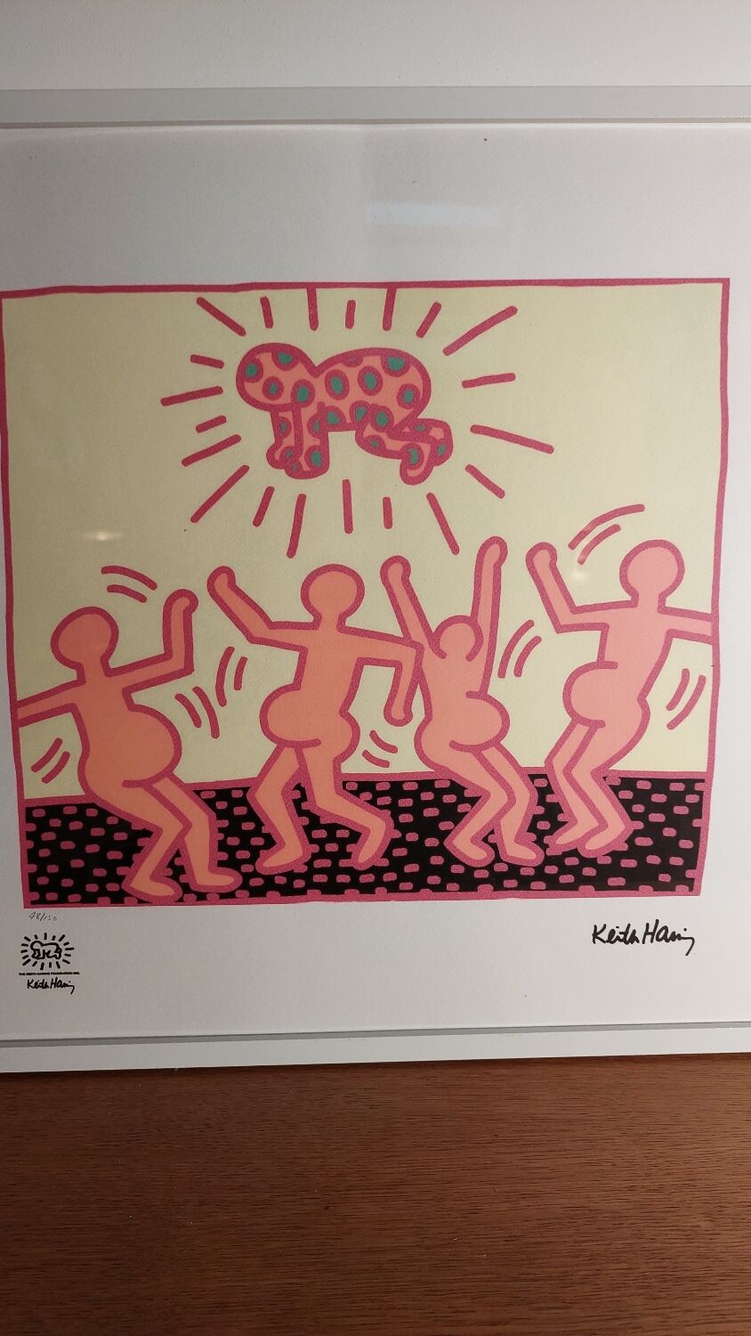 Screen print Keith Haring 1990