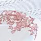Large 19th century pink ironstone salad bowl with birds, dragonfly and butterflies, Badonviller