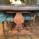 Monastery table - 9 chairs and 2 Louis XIII oak armchairs.