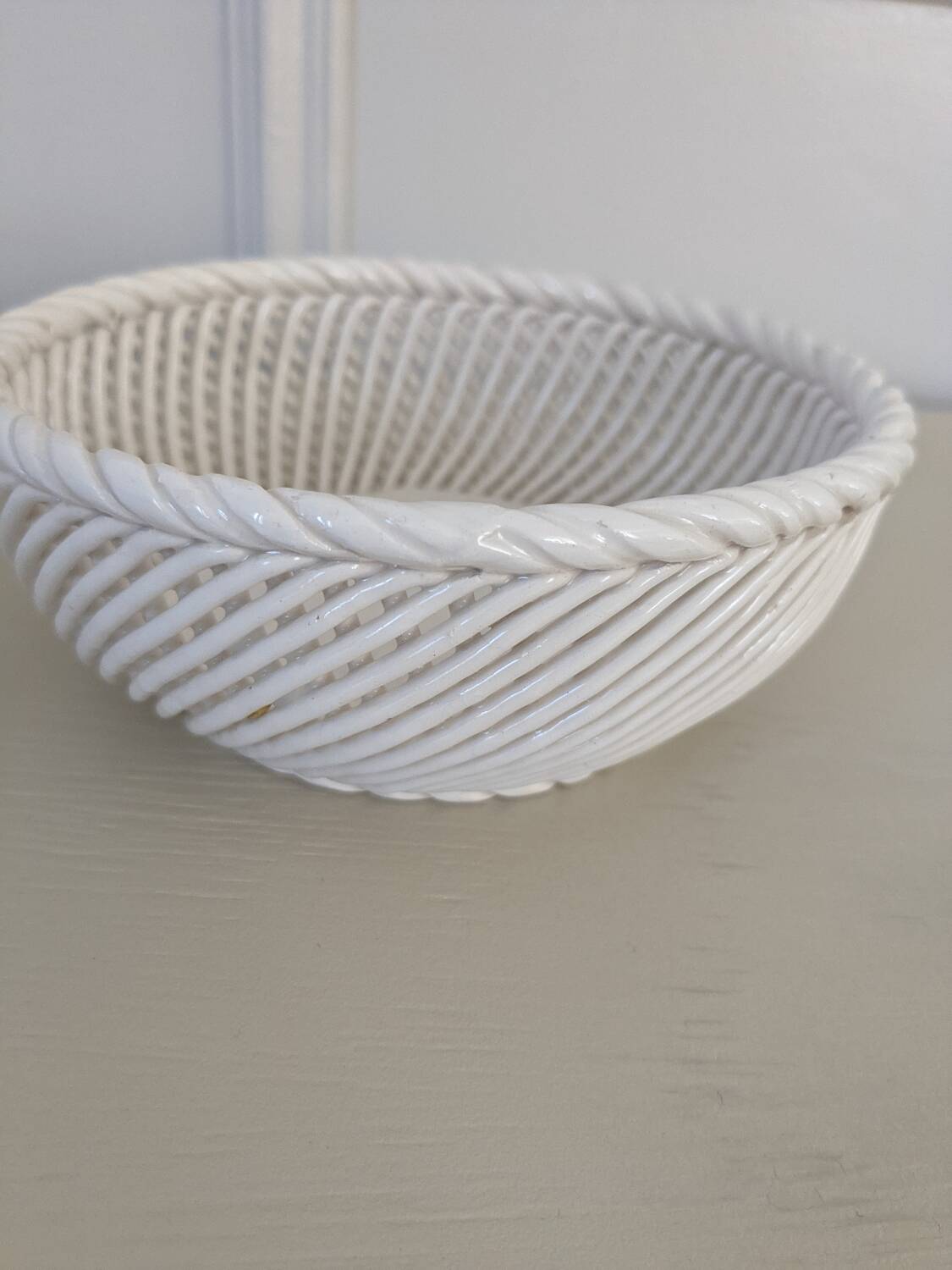 Braided porcelain candy box