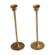 Pair of Scandinavian brass candle holders 1960