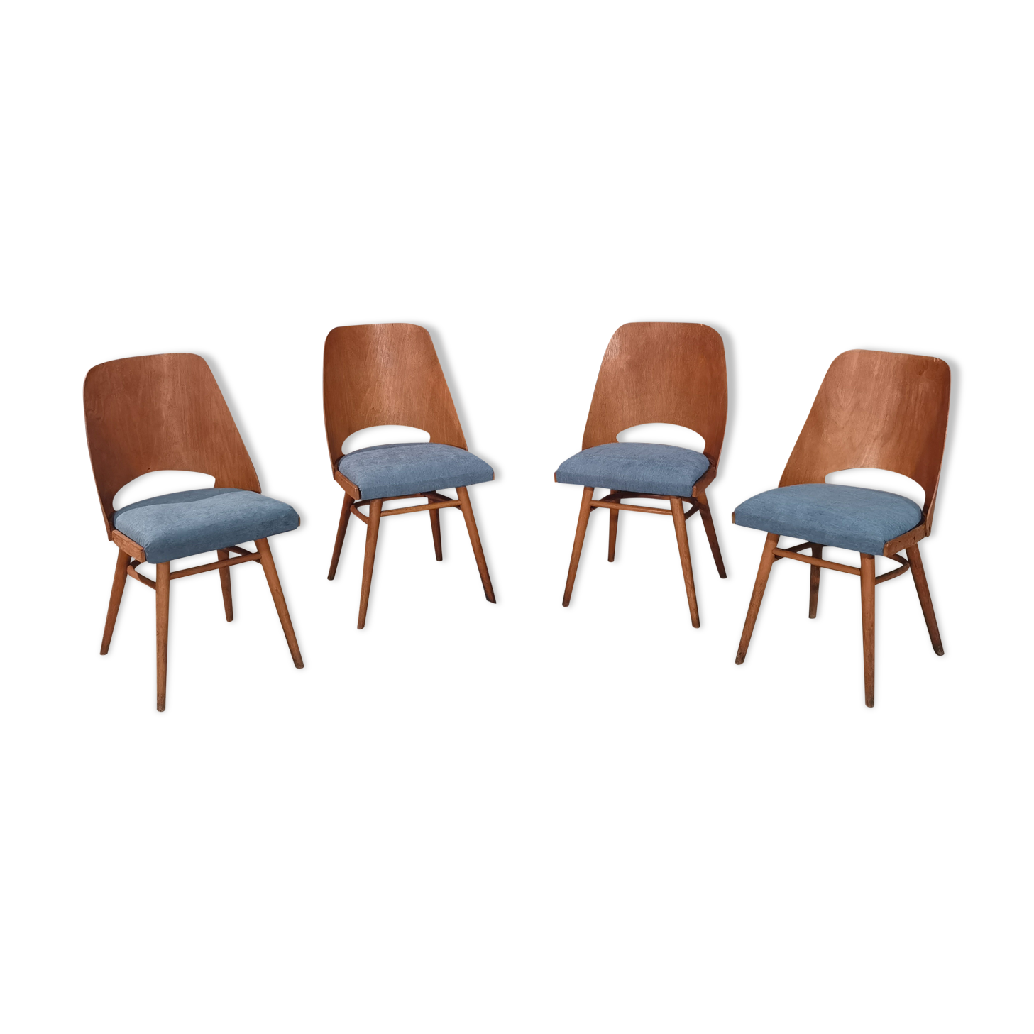 Suite of 4 chairs 515 Oswald Haerdtl's  for Thonet