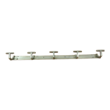 1950 aluminum five-hook coat rack