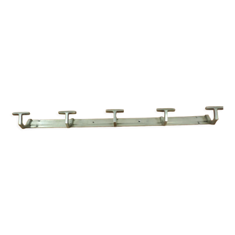 1950 aluminum five-hook coat rack