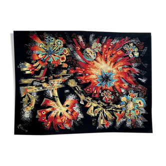 Tapestry Robert DEBIEVE "Flowers of the Sun"