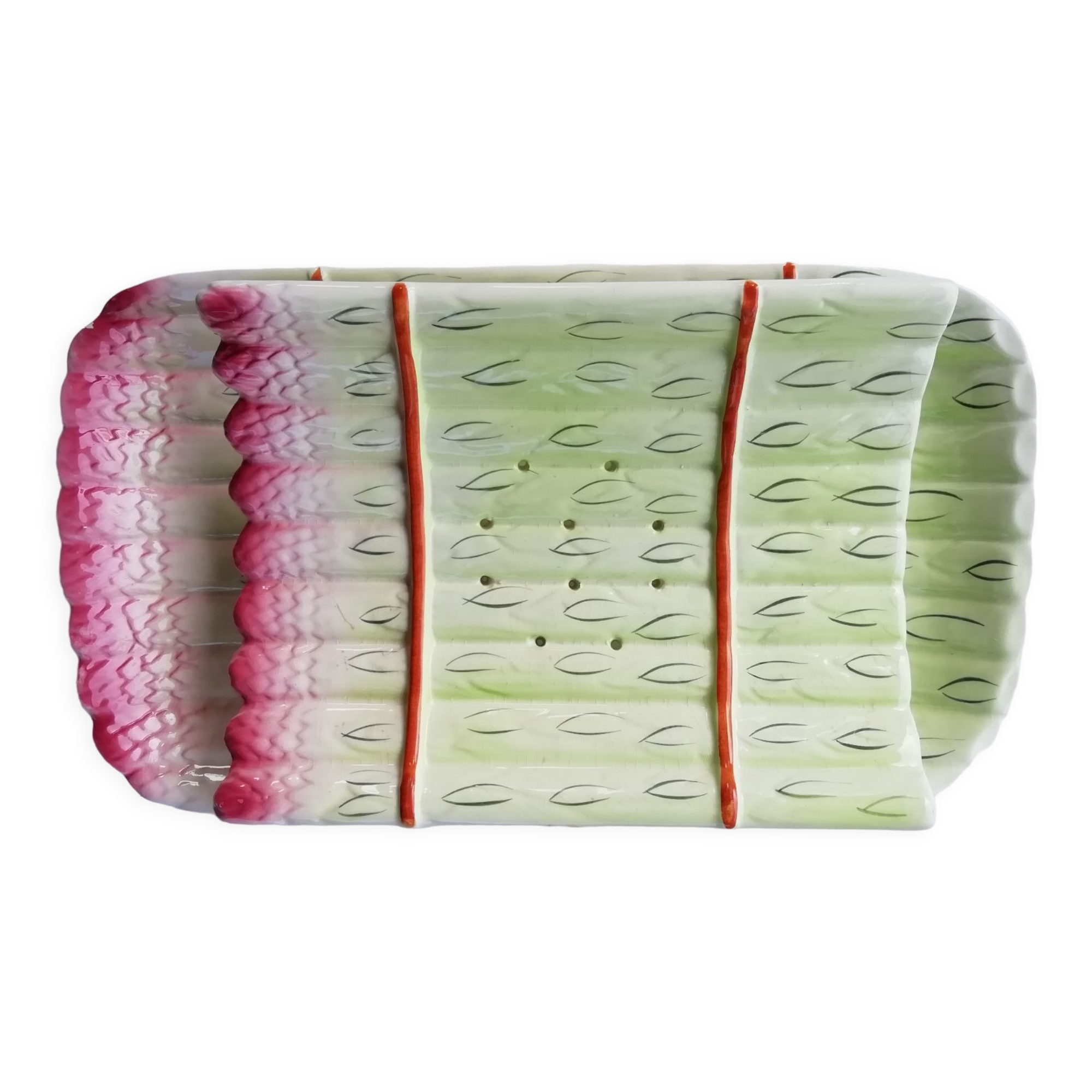 Asparagus dish in slip